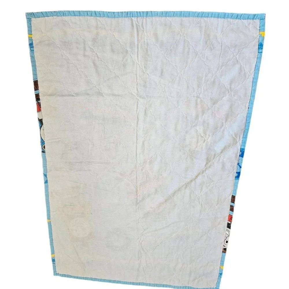 Thomas Train Engine Friends Blue Crib Toddler Comforter‎ Blanket Blue 2004 40x58